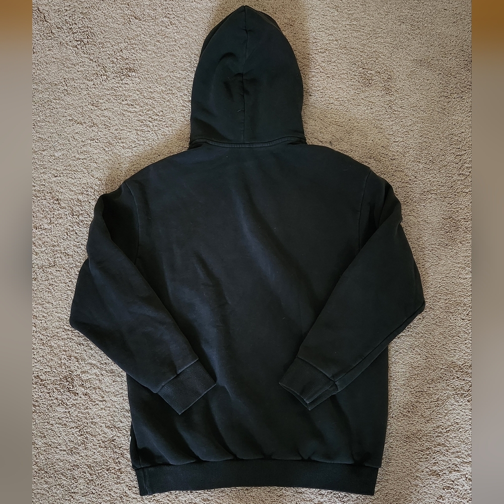 Vuori Black Oversized Restore Organic Cotton Hoodie Unisex XS - Picture 2 of 6